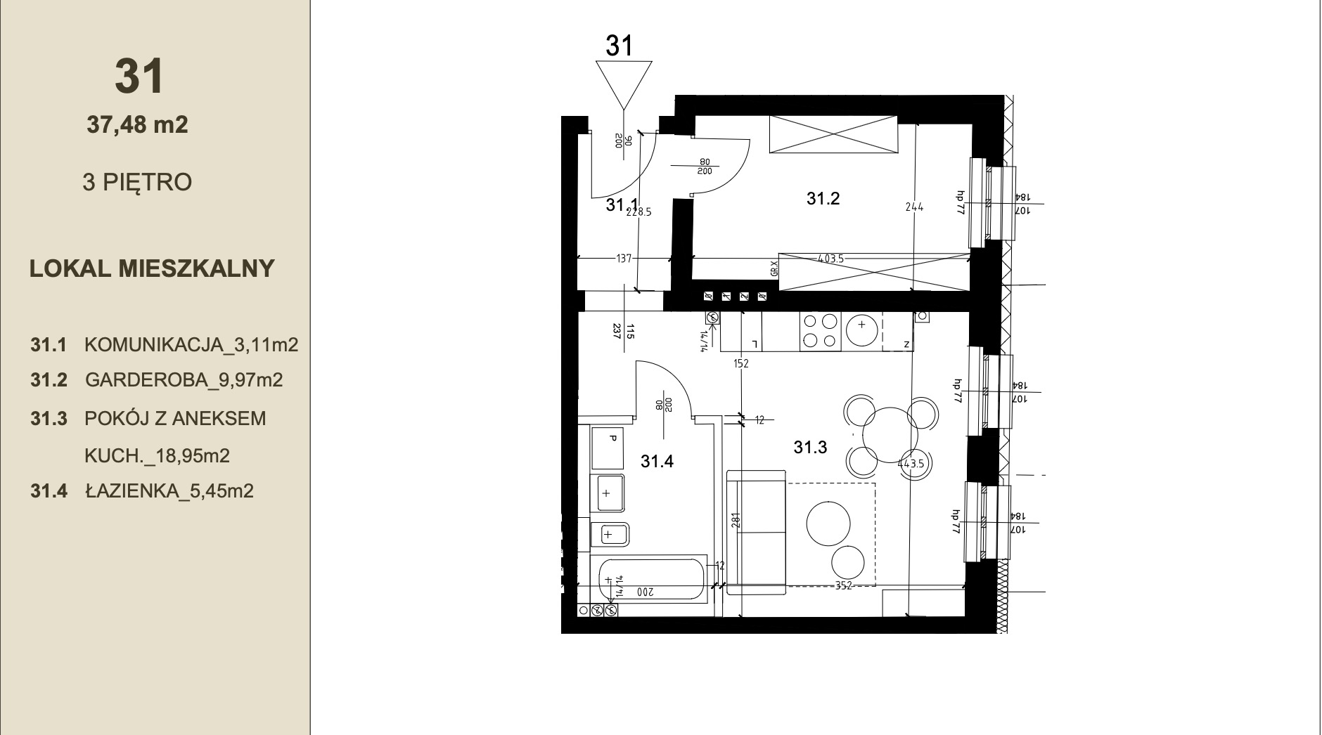 Apartment Ruby layout — m31